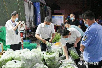 凌晨出擊 守護(hù)“菜籃子”安全，濱州市市場監(jiān)管局開展食用農(nóng)產(chǎn)品夜間專項抽檢